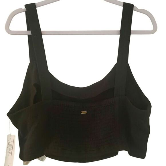 NWT Rip Curl Crop Top Black Size Large - Picture 4 of 5